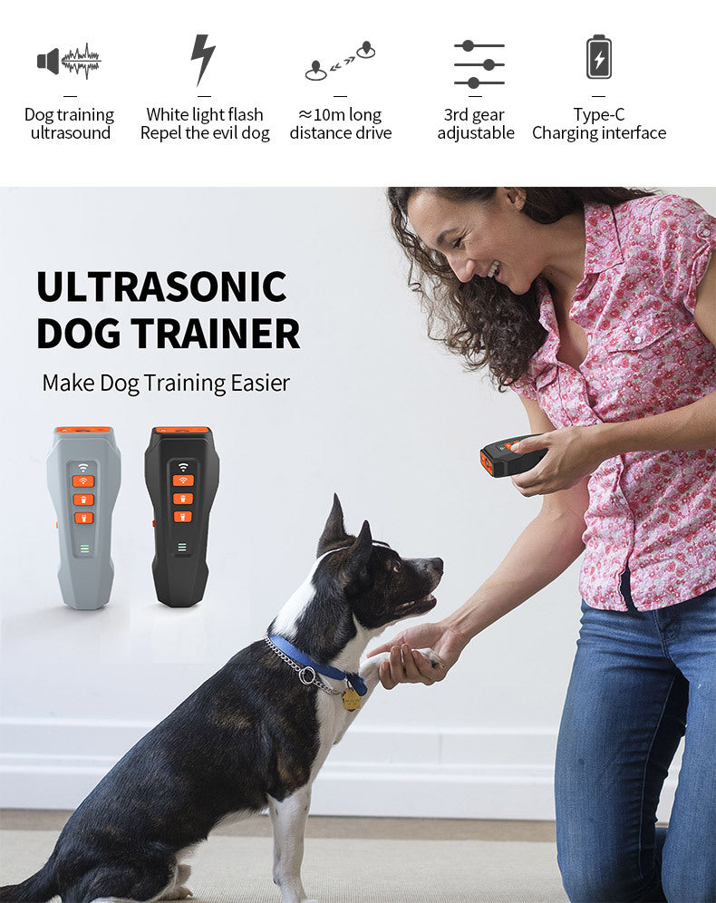Handheld Variable-Frequency Ultrasonic Dog Trainer