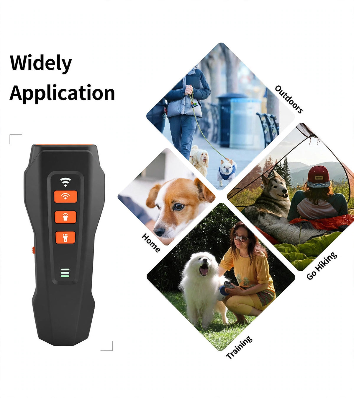 Handheld Variable-Frequency Ultrasonic Dog Trainer
